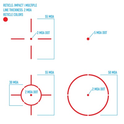 Коллиматорный прицел Firefield Impact Duo Reflex Sight с ЛЦУ, крепление Weaver (FF26023)