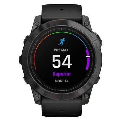 Часы Garmin EPIX PRO (Gen 2) Sapphire Edition 51 мм титановый угольно-серый DLC черный силиконовый ремешок